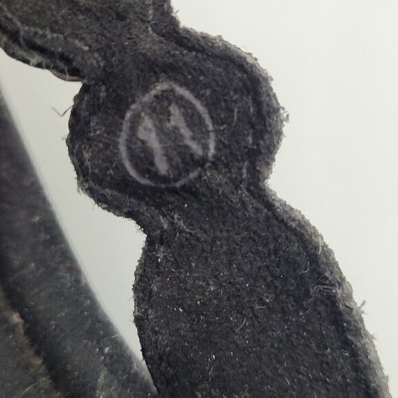 Minnetonka Black Thong Flip Flop Sandal w/ Silver Turquoise Flower Strap Size 11 - Picture 6 of 12